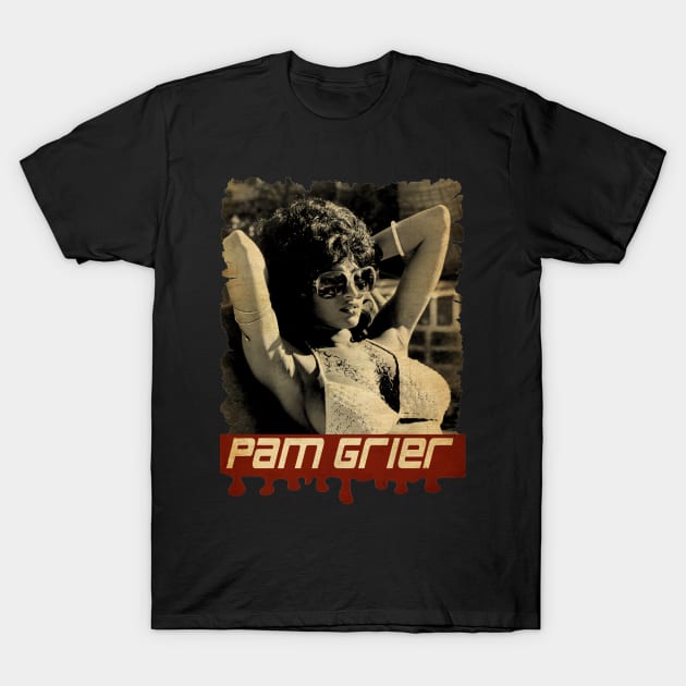 Pam Grier Vintage T-Shirt by Teling Balak